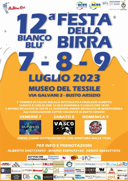 12 FESTA DELLA BIRRA BIANCOBLU'