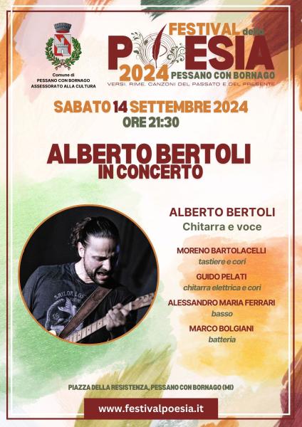 Alberto Bertoli in concerto al festival della poesia